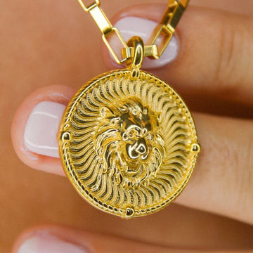 Golden Lion Necklace